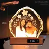 Lámpara de noche de cristal estilo celebridad para dormitorio, decoración, un regalo para niñas, mejores amigas, novias en aniversarios o cumpleaños