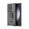 Para el nuevo Samsung S23ULTRA funda de teléfono con anillo de oso luchador Samsung S23 ventana deslizante magnética funda protectora