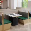 Restaurante com tema minimalista, loja de milk tea, lanchonete, café, sofá de cabine de parede para restaurante, realizamos projetos