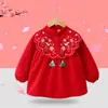 Ropa de Abrigo Otoño e Invierno, Bata Larga Estilo Chino, Ropa de Felicitación de Año Nuevo para Bebés, Delantal de Año Nuevo para Niños, Ropa para Niños y Niñas de Vestir al Revés