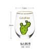 Verde Clásico en Phnom Penh Vaso de Vidrio Transparente para el Hogar Vaso de Agua de Dibujos Animados con Pajita Vaso de Gran Barriga Vaso para Jugo Vaso para Beber