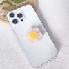 Sun Smiley Flor Suporte de Airbag para Celular Acessórios de Resina Semi-transparente Smiley Flower Suporte de Airbag