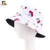 Chapéu de bacia para frutas com estampa dupla face chapéu de sol de verão chapéu de sol para viagens ao ar livre JDPM-46