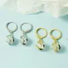 Brincos elegantes de pedra sintética olho de gato, brincos da moda estilo coreano, nova moda 2021, estilo cool e minimalista, presilhas de orelha super etéreas