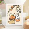 Kit de Material de Cachorro Lindo Juguete de Pegatina Hecho a Mano con Diamantes DIY con Texto de Bendición para Regalo