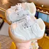Zapatos para niños pequeños, nuevos modelos de primavera y otoño, zapatos para principiantes para niñas de 2 a 3 años, suela blanda, antideslizantes, zapatos de princesita