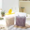 Caja Sellada de Cocina Tarro para Granos Cubeta Sellada de Plástico para Arroz Cubeta de Almacenamiento a Prueba de Humedad Tarro de Almacenamiento Caja Dosificadora