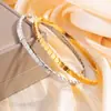 Pulsera de Titanio Irregular de Panal de Abeja Pulsera de Acero Inoxidable para Niñas Alto Sentido Moda Minimalista Combinación Perfecta Pulsera que No se Desvanece