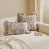 Cojines decorativos color crema estilo francés, fundas de cojín para sofá de sala de estar estilo chino vintage y moderno, cojines para respaldo de imitación de algodón y lino, cojines para cabecera de cama al por mayor