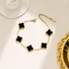 Nuevo collar de cuatro hojas de doble cara de 13 MM más vendido transfronterizo para mujer, diseño de lujo ligero, joyería de moda para celebridades de internet al por mayor