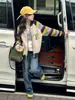 Traje de Niña Otoño e Invierno 2025 Nuevo Conjunto de Dos Piezas de Cardigan de Punto Otoñal para Niña Pantalones de Pierna Ancha de Mezclilla para Niña
