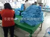 Producción y Suministro de Cojín Almohada Triangular Inflable de PVC Azul Claro Beige Juguete de Felpa de PVC para Niños Accesorios de Actividad