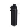 Hervidor Espacial de Acero Inoxidable Transfronterizo Vaso Termo de Vacío de Doble Capa Boca Ancha Gran Capacidad Hervidor Deportivo Botella de Agua de Viaje Vaso