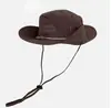 Sombrero de montañismo para exteriores primavera y verano protección solar unisex mismo diseño de cordón moda sombrero de pescador sombrero de sol para pesca