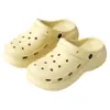 Nuevos Zapatos de Agujeros EVA de Suela Gruesa de Verano para Casa Duraderos para Mujer que Aumentan la Altura Antideslizantes Usables en Exteriores Versátiles Sandalias de Punta Cerrada