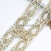 Renda bordada com diamantes em rede fio de ouro lantejoulas código de barras étnico Hanfu acessórios para roupas infantis atacado
