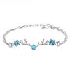 Todo el camino tienes pulsera femenina Mori simple Escuela pulsera de pareja flash Diamante asta novias pulsera de amor joyería de otoño e invierno al por mayor