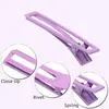 Pinzas de clip de pico de pato de color arcoíris accesorios para el cabello de chica fresca nuevo clip metálico cuadrado de punta de 6 cm color caramelo