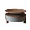 Mesa de Centro Estilo Vintage para Sala de Estar, Modelo Nuevo con Acabado de Alta Gama, Adecuada para Apartamentos Pequeños, Juego de Mesas Auxiliares Móviles con Mármol