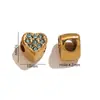 Acessórios de Joias de Aço Inoxidável com Contas Pingente de Flor com Diamante Banhado a 18K Acessórios de Contas Espaçadoras Joias para Pulseira DIY