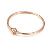 Pulsera LO de circón de moda simple, color de retención de galvanoplastia, pulsera para niña, cadena base, pulsera de hueso de serpiente, ventas directas de fábrica