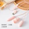 Vibrador sexy de doble choque con lamedura de lengua de moda miel de moda USB vibrador femenino masturbación juguetes sexuales para adultos sexo Yin