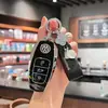 Adecuado para carcasa de llave Volkswagen Touareg, Tiguan L, Teramont, Golf 7, Lamando, Lavida, cubierta de llave elegante de TPU de alta gama