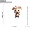 Tirantes de Animal Nuevo Lindo Transfronterizos Pajarita Conejo Colgante Decorativo Plano de Acrílico
