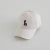 Gorra Estilo Coreano para Niños, Gorra de Béisbol Infantil con Letra H Bordada, Gorra Hip-Hop Urbana, Gorra de Béisbol para Exteriores, Sombrero de Sol de Verano
