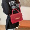 Bolso de Mano Retro de Gran Capacidad Bolso de Moda Nuevo para Mujer Bolso Bandolera de Hombro para Viajero Bolso Cuadrado Pequeño Combinable