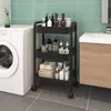 Rack de Armazenamento para Carrinho de Bebê Cozinha de Chão Quarto Multicamadas Snack Móvel Banheiro Vaso Sanitário Armazenamento Rack