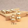 Llavero con accesorios de cobre y calabaza de cobre, pequeña fábrica de productos básicos de Yiwu, artesanía al por mayor, calabaza pequeña sólida