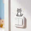 Fun-Kg212 Combinação de Animais Cartoon Pintados Girafa Hipopótamo Quarto Sala de Estar Interruptor Adesivo Decorativo Autoadesivo
