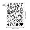 Pegatinas de Letras Manuscritas de 1 pulgada Blanco y Negro Vinilo Impermeable Manualidades para Diario Pegatinas de Letras DIY
