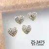 Acessórios de Arte de Unha Amor Vazado Cravejado de Diamantes Pérola Venda Quente Transfronteiriça Ins Versátil Amor Vazado Rosto Sorridente Diamantes para Unhas