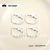 Gatito Lindo de Dibujos Animados Hebilla de Resorte de Aleación Accesorios Colgantes para Llavero DIY Accesorios Colgantes para Bolsos Accesorios para Cadena de Teléfono Móvil
