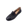 Sapatos de leite macios e confortáveis e sem moagem de pés Tamanho Tamanho Reembolsável 2023 Mocassins de bico redondo de primavera Sapatos de camada única de couro de vaca para mulheres