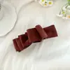 Presilha Banana Preta de Alto Padrão Estilo Francês para Mulheres, Grampo para a Parte de Trás da Cabeça, Presilha para Rabo de Cavalo, Presilha Vertical, Acessório de Cabelo, Grampo de Cabelo, Ornamento de Cabelo