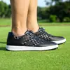 Zapatos de Golf Pgm para Hombre Malla Transpirable Nueva Cordones Giratorios Suela de Goma con Tacos Antideslizantes