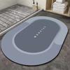 Alfombrilla de baño con tecnología de tela, absorbente, antideslizante, de secado rápido, de goma, venta al por mayor