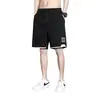 Shorts Masculinos de Algodão Puro, Shorts de Basquete Finos e Largos de Verão, Calças de Cinco Pontos Esportivas Casuais da Moda para Homens de Tamanho Grande