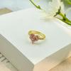 Nuevo Anillo Corazón Retro Zirconia Vanessa Mooney Nicho Lujo Accesible Joyería Versátil de Alta Gama para Mujeres