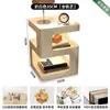 Mesa Lateral Mesa de Centro Moderna Simples Casa Criativa Ferro Pequena Mesa Armário Lateral Sala de Estar Apartamento Pequeno Prateleira de Armazenamento Pequena