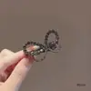 Diseño de Influencer Coreano y Japonés Pinza para el Cabello de Mariposa con Pedrería Pinza Hueca de Gama Alta Pinza para el Flequillo Pinza de Pato