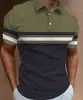 Camisa Polo Masculina Nova de Verão para Comércio Exterior Europeu e Americano com Estampa 3D Casual de Negócios Manga Curta Camisa Polo para Uso Externo