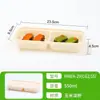 Talheres Biodegradáveis à Base de Amido Retangular Ecológica Caixa de Almoço Degradável Compartimento para Levar Caixa de Embalagem para Sushi Japonês Em Estoque