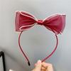 B114-41 Diadema con Lazo Estéreo de Doble Capa con Borde de Hongo Linda de Color Puro Accesorios para el Cabello Transfronterizos Hebilla de Red para la Cabeza de Niña
