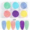 Novo glitter de unha transfronteiriço Aurora fragmento pó conjunto irregular Mica glitter de unha atacado unha