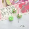 Liga Verde Cor Fofa Urso Laço Garra de Gato Borboleta Flor DIY Pulseira de Mão com Contas Material