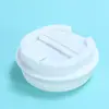 Copo de Carro Transfronteiriço 30Oz40Oz Tampa de Exportação Acessórios Transparentes Tampa de Copo Casca de Ovo à Prova de Vazamento Tampa de Copo de Plástico com Canudo para Gelo